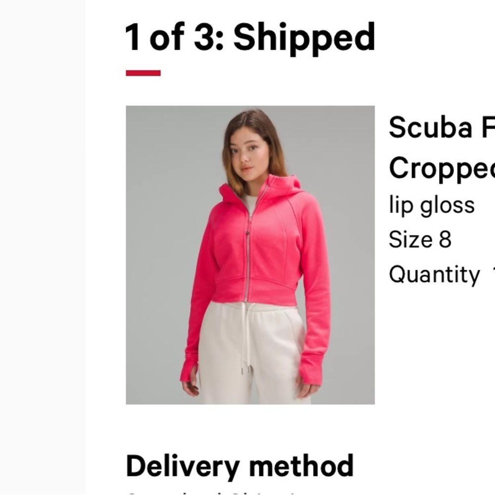 Scuba Full-Zip Cropped Hoodie
lip gloss
Size 8